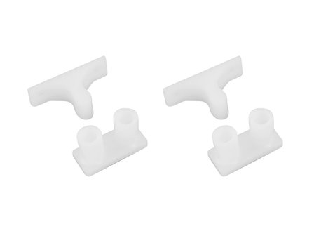 Snapper poly wit set van 2 stuks