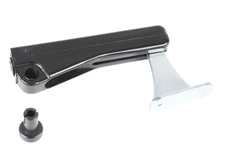 Caratop met veer kunststof 120 mm zwart