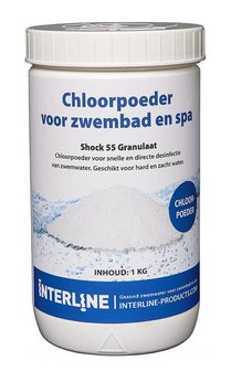 Interline Chloorgranulaat 1 kg (choc / shock 55)