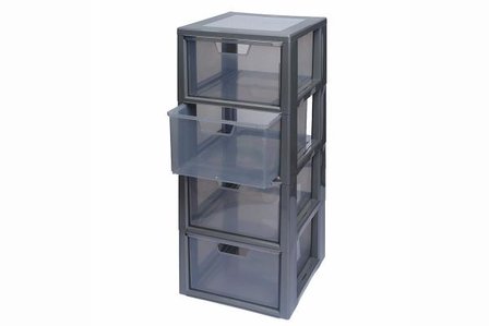 Isabella Organizer voor kast met dubbele deur, Grey