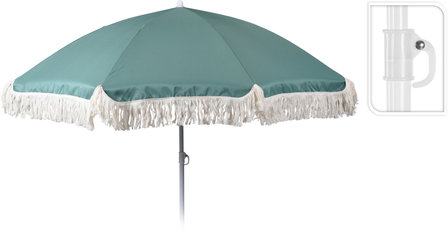 Strand Stokparasol 180cm Groen