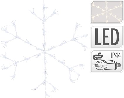 LED Sneeuwvlok - 216 LED - Warm-wit - &Oslash; 60 cm 