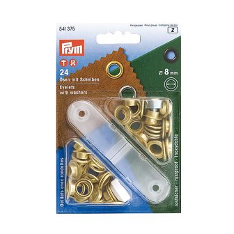 Prym - Zeilringen - Messing - &Oslash; 8 mm - 24 Stuks