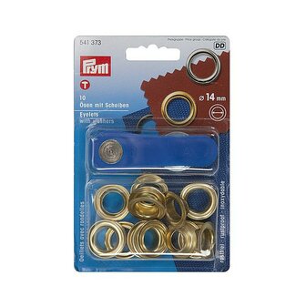 Prym - Zeilringen - Messing - &Oslash; 14 mm - 10 Stuks