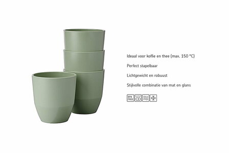 Beker Silueta 200 ml div. kleuren