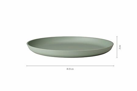 Ontbijtbord Silueta 230 mm div. kleuren