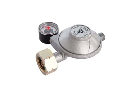 Drukregelaar met afblaas 30mbar mano uni x 1/4 links