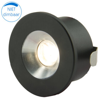 Cagliari LED inbouwspot 12V 1.47W zwart