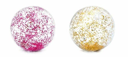 Intex bal transparant met glitter