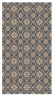 Safarica Safarimat tenttapijt tiles grey beige