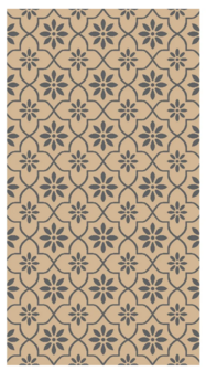 Safarica Safarimat tenttapijt tiles grey beige