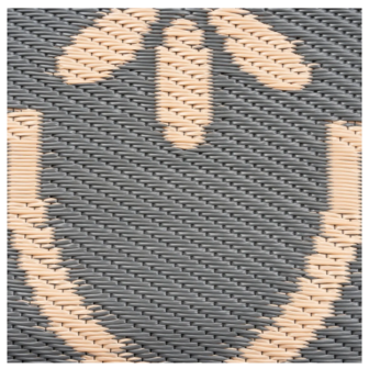 Safarica Safarimat tenttapijt tiles grey beige