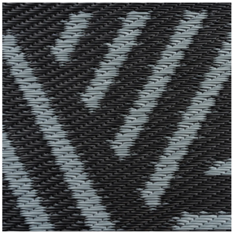 Safarica Safarimat buitenkleed lacrimal black grey