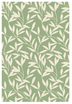 Safarica Safarimat buitenkleed branches green beige