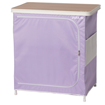 Beachy opbergkast pastel paars