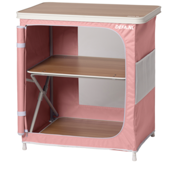 Beachy opbergkast pastel roze