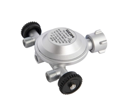 Drukregelaar 30 mbar Din Duo 2 x 1/4&#039;&#039; links 