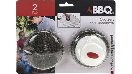 Barbecue schuurspons 2 stuks