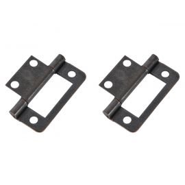 Scharnier 2-50 mm vlak brons 2 stuks