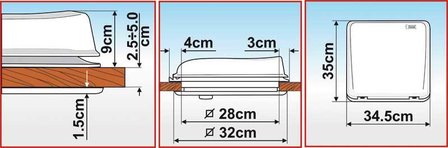 Fiamma vent 28 White dakluik