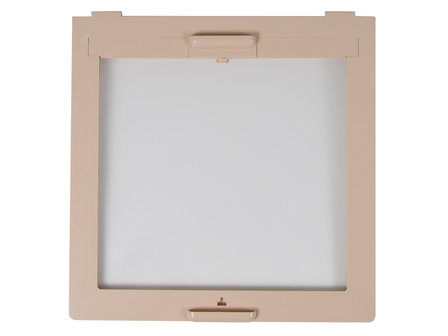 Frame met vliegenhor en verduistering beige