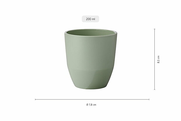 Beker Silueta 200 ml div. kleuren