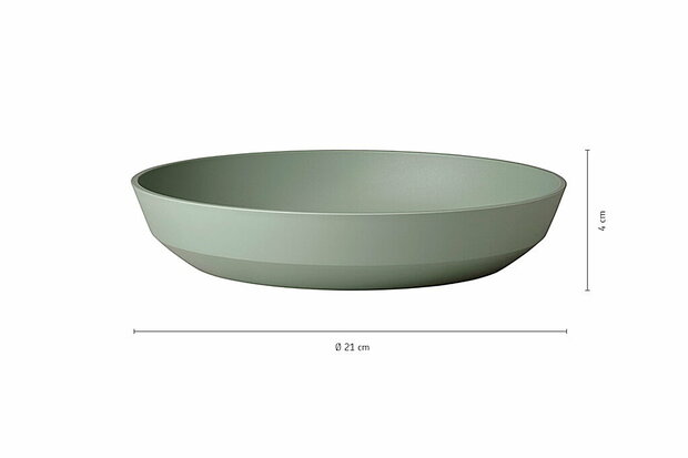 Diep bord Silueta div. kleuren 210 mm
