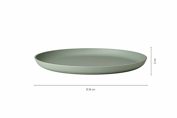 Plat bord silueta 260 mm div. kleuren