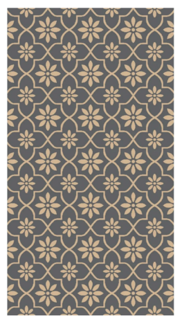 Safarica Safarimat tenttapijt tiles grey beige