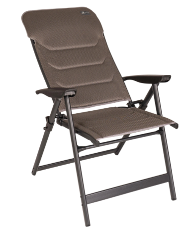 Bardani Vermillion Ergo 3D Comfort campingstoel platina grey