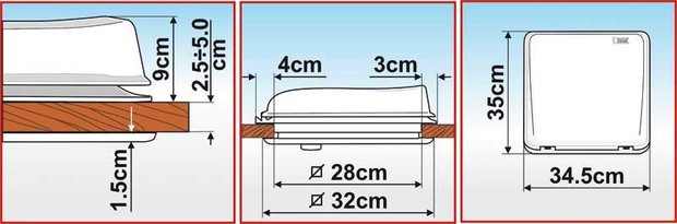 Fiamma vent 28 White dakluik