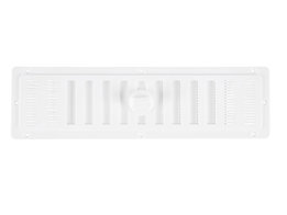 Ventilatierooster wit half afsluitbaar