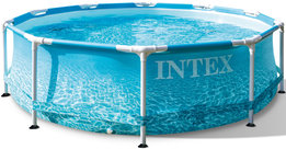 Zwembad - Intex - Rond - Opblaasbare Rand - 305x76 cm