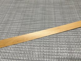 Fineerband Lichtbruin met hout nerf 20mm