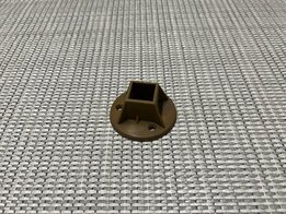 voetje vierkante tafelpoot bruin