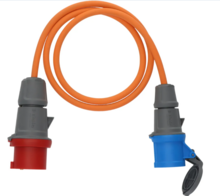 Adapterkabel CEE Stekker 400 V / CEE Koppeling 230 V / 16 A / 1,5 Meter