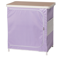 Beachy opbergkast pastel paars