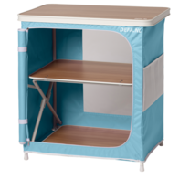 Beachy opbergkast pastel blauw
