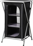 Redcliffs campingkast  3 lagen zwart met zwart blad