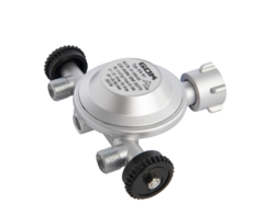 Drukregelaar 30 mbar Din Duo 2 x 1/4'' links