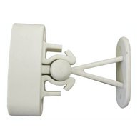 Deurvanger kunststof wit