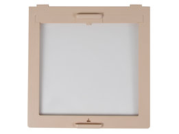 Frame met vliegenhor en verduistering beige
