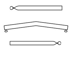 Daksteun gebogen 22/19 mm.170-250cm staal